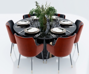 Modern Dining Table And Chairs-ID:224837061