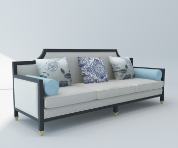 New Chinese Style Three-seat Sofa-ID:273896937
