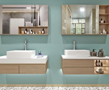 Nordic Style Bathroom Cabinet-ID:100200259