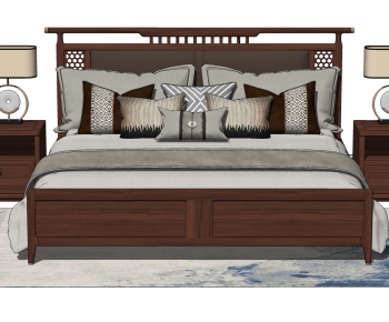Modern Double Bed-ID:524266969