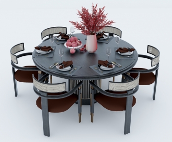New Chinese Style Dining Table And Chairs-ID:754374984