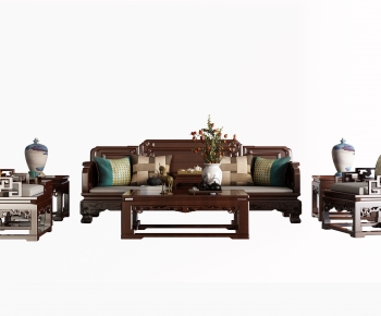 Chinese Style Sofa Combination-ID:663700108