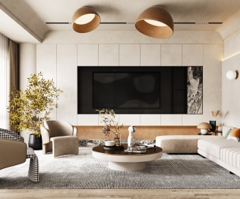 Wabi-sabi Style A Living Room-ID:991045001