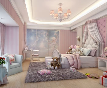 Simple European Style Girl's Room Daughter's Room-ID:356466056