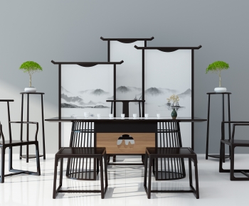 New Chinese Style Tea Tables And Chairs-ID:608170038