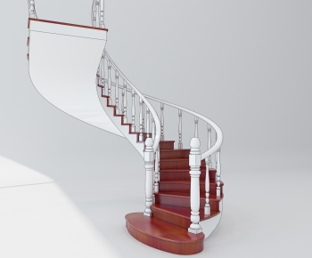 Simple European Style Rotating Staircase-ID:513356927