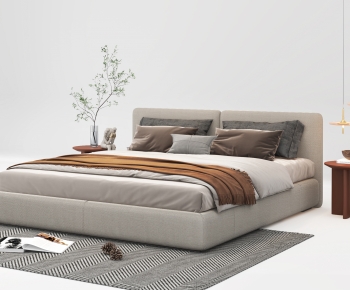 Modern Double Bed-ID:868416073