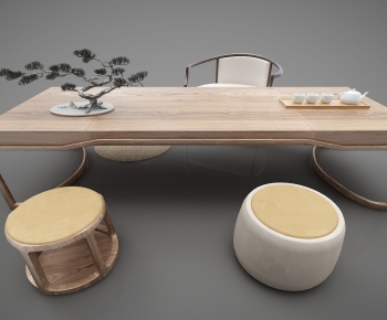 New Chinese Style Tea Tables And Chairs-ID:297252896