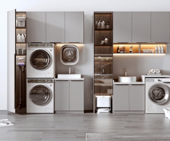 Modern Laundry Cabinet-ID:629239085
