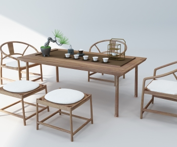 New Chinese Style Tea Tables And Chairs-ID:391709859