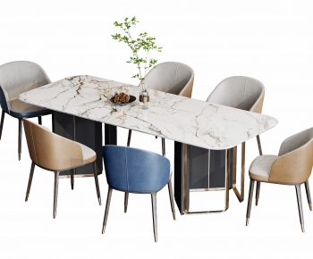 Modern Dining Table And Chairs-ID:349750575