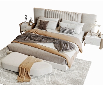 Modern Double Bed-ID:695045956