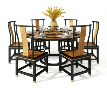 New Chinese Style Dining Table And Chairs-ID:864479546