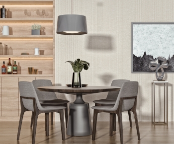 Modern Dining Table And Chairs-ID:479617124