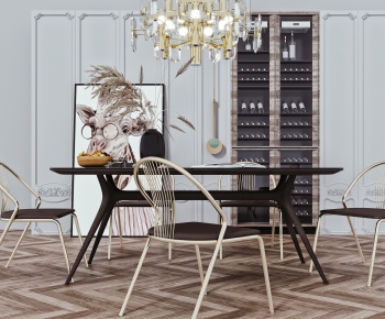 Modern Dining Table And Chairs-ID:623059996