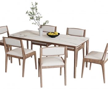 Nordic Style Dining Table And Chairs-ID:361584902