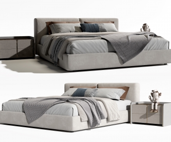 Modern Double Bed-ID:183203944