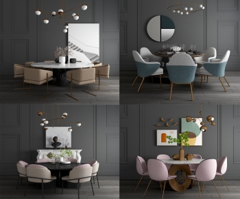 Modern Dining Table And Chairs-ID:886075977