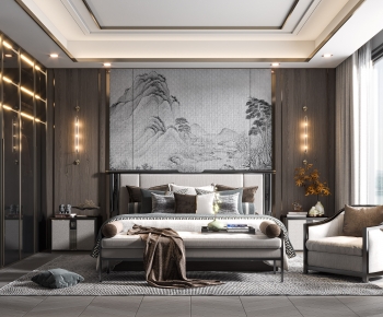 New Chinese Style Bedroom-ID:394305949