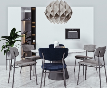 Modern Dining Table And Chairs-ID:327898036