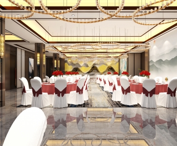 New Chinese Style Banquet Hall-ID:578305966