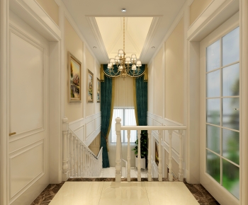 Simple European Style Stairwell-ID:902264123