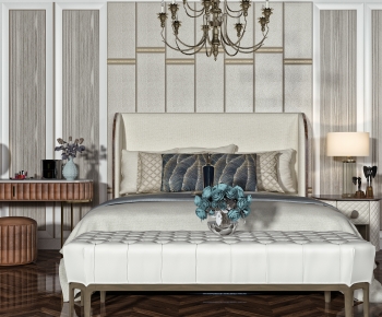 Modern Double Bed-ID:346345909