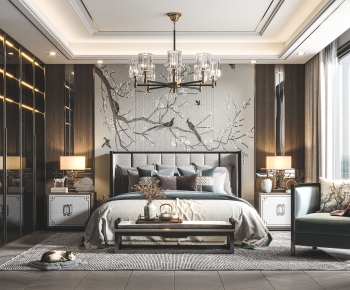 New Chinese Style Bedroom-ID:294491056