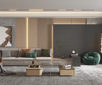 Modern A Living Room-ID:849797019