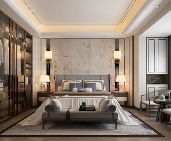 New Chinese Style Bedroom-ID:282679087