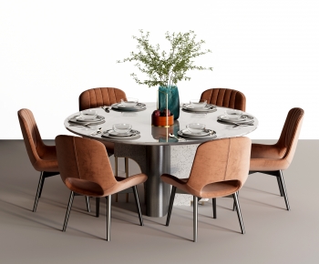 Modern Dining Table And Chairs-ID:790924076