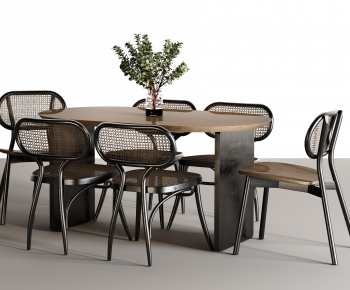 Nordic Style Dining Table And Chairs-ID:449457888