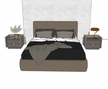 Modern Double Bed-ID:904994966