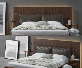 Modern Double Bed-ID:488839157