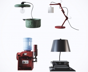 Industrial Style Table Lamp-ID:419430023