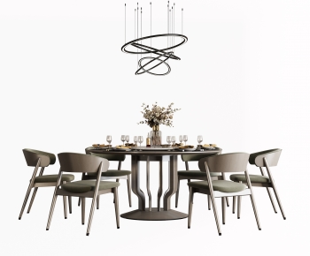 New Chinese Style Dining Table And Chairs-ID:296433934