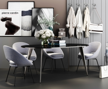 Modern Dining Table And Chairs-ID:977575069