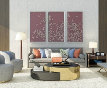 New Chinese Style Sofa Combination-ID:536510992