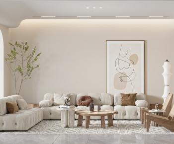 Wabi-sabi Style A Living Room-ID:825685988