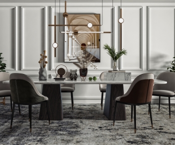 Modern Dining Table And Chairs-ID:108889101