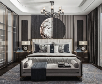 New Chinese Style Bedroom-ID:800704002