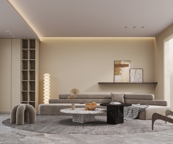 Wabi-sabi Style A Living Room-ID:214454895