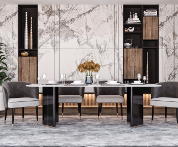 Modern Dining Table And Chairs-ID:988251923