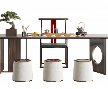 New Chinese Style Tea Tables And Chairs-ID:675189022