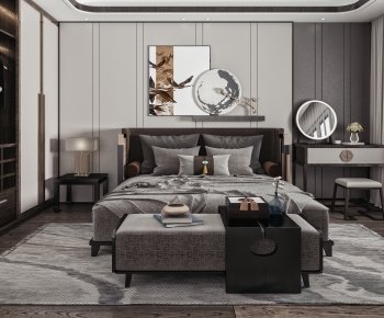 New Chinese Style Bedroom-ID:459239963