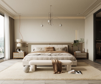 Wabi-sabi Style Bedroom-ID:185555932