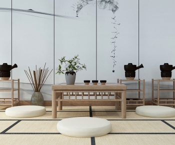 Japanese Style Tea Tables And Chairs-ID:932917122