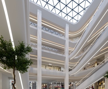 现代商场大厅3D模型