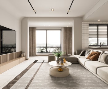 Modern A Living Room-ID:451740984