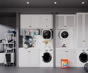 Modern Laundry Cabinet-ID:381719113